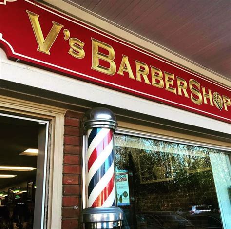 Vs barbershop - V's Barbershop in Chatham, NJ provides haircuts with a hot lather neck shave and relaxing shoulder massage. They have discounts for seniors and kids. Also, the neck shaves come free with your service. Great decor and old school style. Gallery. Ratings. Google Rating. 4.7 Yelp Rating. 3.5 #34 - V's Barbershop - Chatham ...